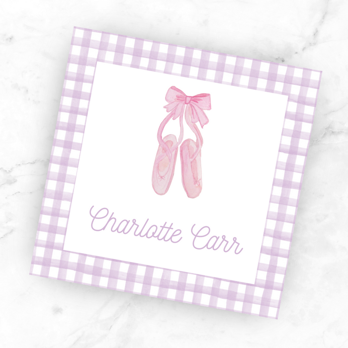 Ballet Slipper Gift Tag