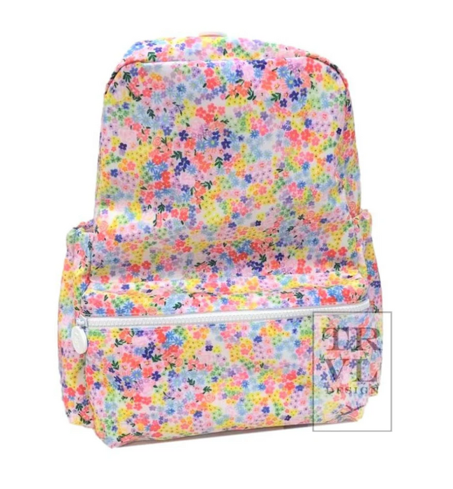 TRVL Design Wipeable Backpack- Meadow Floral