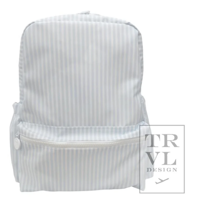 TRVL Design Wipeable Backpack- Pimlico Stripe Blue