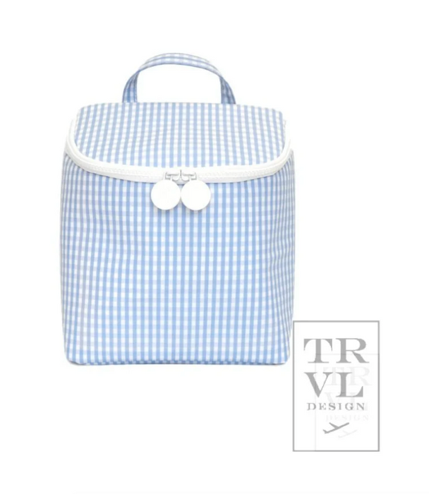 Monogrammed TRVL Design Wipeable Lunchbox (ALL PATTERNS/COLORS)