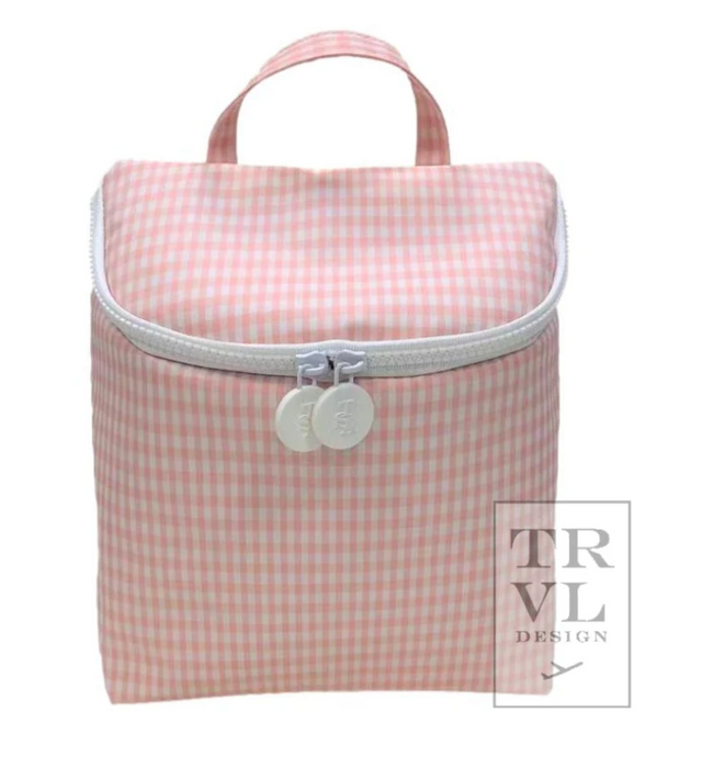 Monogrammed TRVL Design Wipeable Lunchbox (ALL PATTERNS/COLORS)