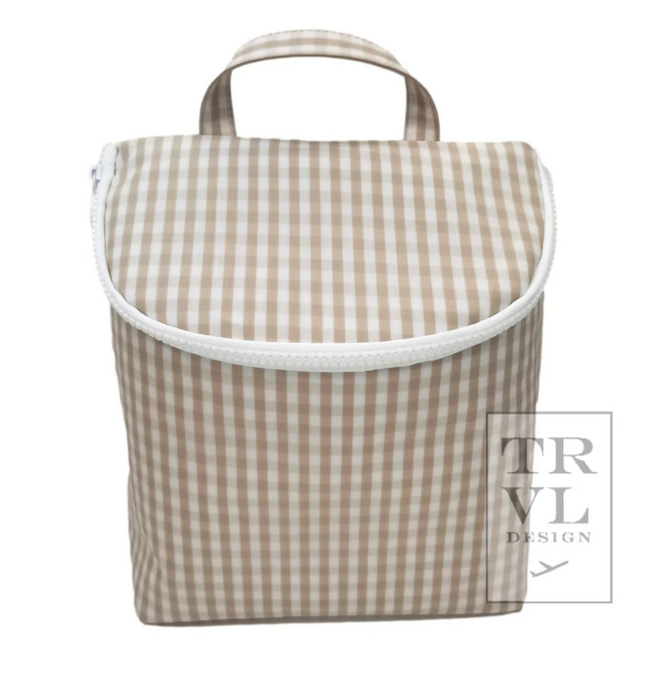 Monogrammed TRVL Design Wipeable Lunchbox (ALL PATTERNS/COLORS)