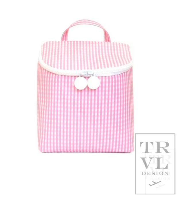 Monogrammed TRVL Design Wipeable Lunchbox (ALL PATTERNS/COLORS)