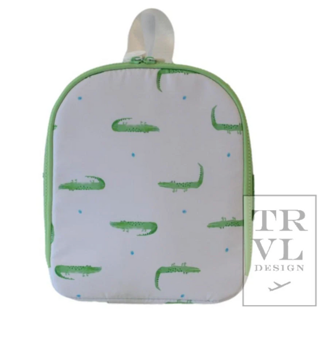 Monogrammed TRVL Design Wipeable Lunchbox (ALL PATTERNS/COLORS)