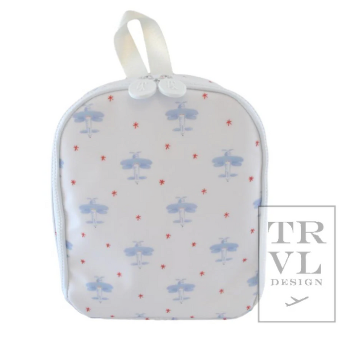 Monogrammed TRVL Design Wipeable Lunchbox (ALL PATTERNS/COLORS)